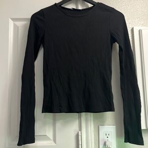 Zara black long sleeve top
